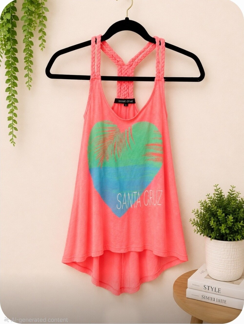Ocean Drive Santa Cruz Neon Pink Braided Back